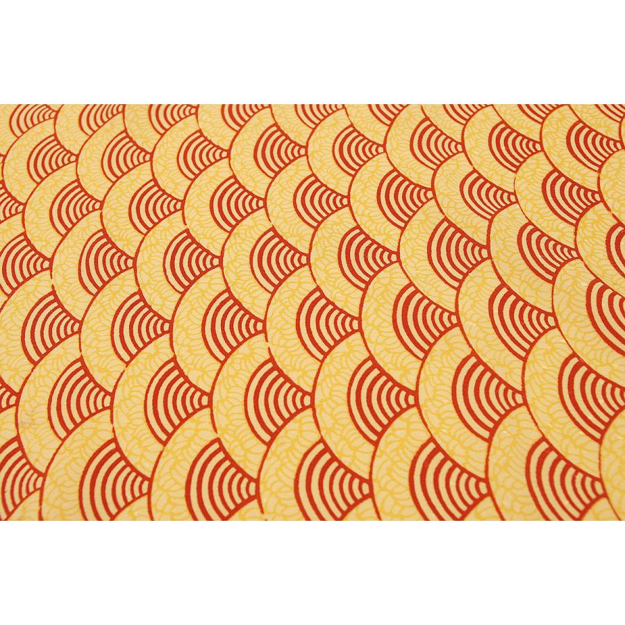 シルク 一越ちりめん アイボリー系の地色に金襴 青海波文様 シルク 正絹 和柄 和風 友禅 衣装 生地 着物 はぎれ ハギレ Ye 385 シルク本舗 通販 Yahoo ショッピング