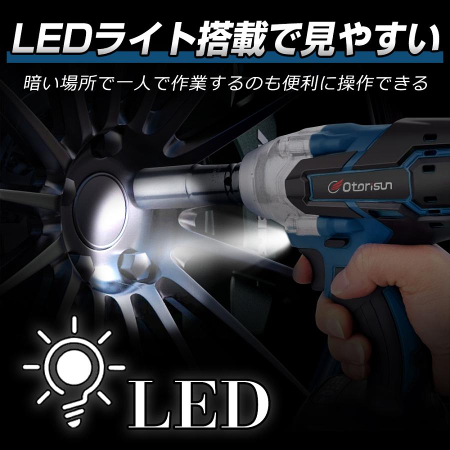 【新品】一台３役インパクトレンチ 小型電動レンチ タイヤ交換 LEDライト付き 新品】一台3役インパクトレンチ 小型電動レンチ タイヤ交換 LED