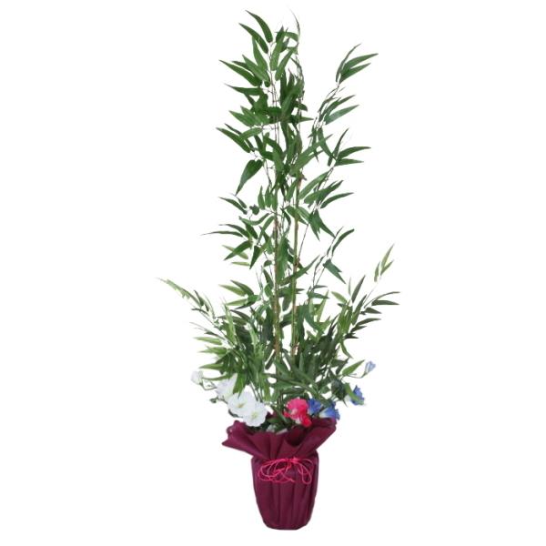 笹 造花 七夕 竹 笹竹の鉢植え130cm フェイク CT触媒 bgr