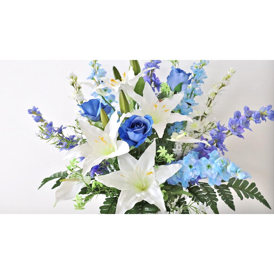 お供え花 アートフラワー フラワー アレンジメント カサブランカ