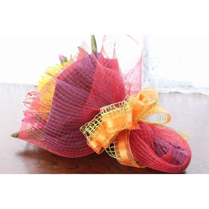 造花 ピンクッションのブーケ シルクフラワー CT触媒 アレンジ