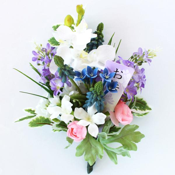 造花 仏花 ホワイトのミニ胡蝶蘭とラナンキュラスの小花束 お仏壇 お供え 造花 Ct触媒 シルクフラワー 1904 5142 シルクフラワーの山久ヤフー店 通販 Yahoo ショッピング