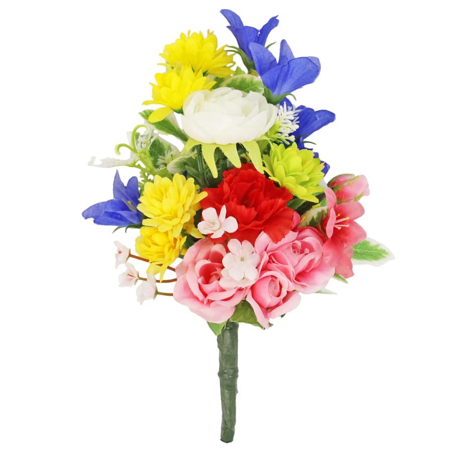 造花 仏花 キキョウとカーネーションの小花束 一本 単品 Ct触媒 造花 シルクフラワー お彼岸 お盆 お仏壇 仏花 お墓 花 お供え 06 6635 S シルクフラワーの山久ヤフー店 通販 Yahoo ショッピング