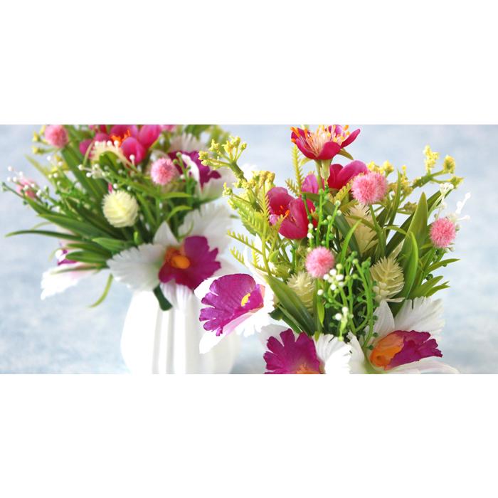 仏花 造花 カトレアと小花の小花束 花器付き お墓用 シルクフラワー お彼岸 お盆 お仏壇 仏花 お墓 花 お供え 山久 22 7261 S シルクフラワーの山久ヤフー店 通販 Yahoo ショッピング