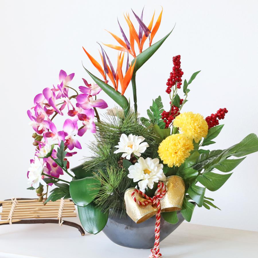 豪華✨お年賀＆お正月飾り✨バラミックスプリザ＆胡蝶蘭（アーティフィシャルアレンジ 豪華✨お年賀＆お正月飾り✨バラミックスプリザ＆胡蝶蘭（アーティ