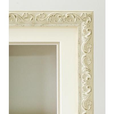 ARTE シャドーボックス8201「ノートカードサイズ」ホワイト 立体額