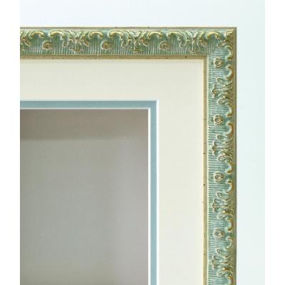 ARTE シャドーボックス8210「ポストカードサイズ」ゴールド×グリーン