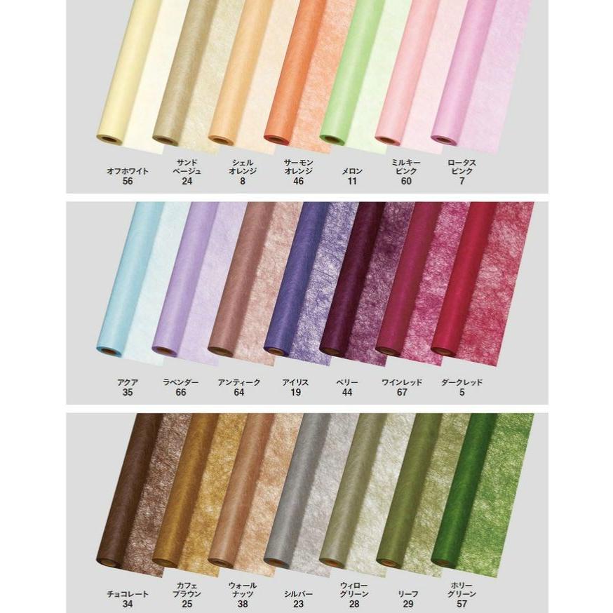 東京リボン ビバーチェ 約60cm×20m 1〜49番色 不織布ロール 包装紙