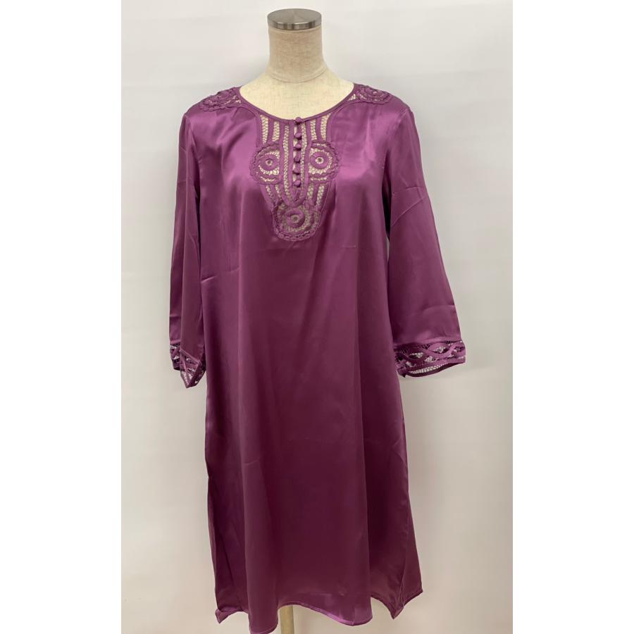 【★新作】可愛い手編み花付シルクネグリジェ 11002fty人気の売れ筋商品！【送料無料】 |  | 05