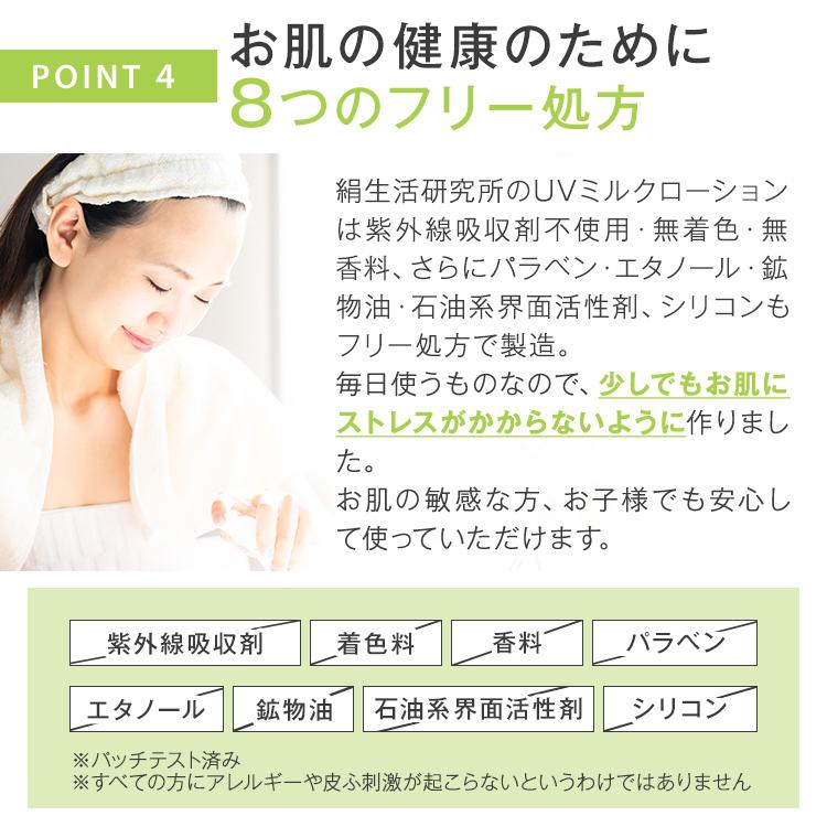 絹生活研究所（Silk life lab.） UV ミルクローション 30ml SPF27 PA