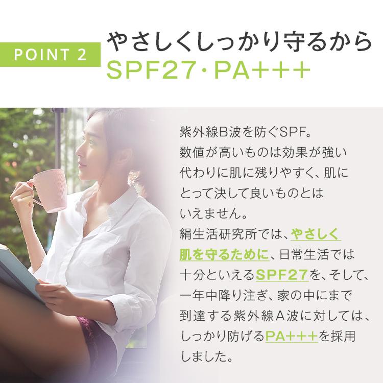 絹生活研究所（Silk life lab.） UV ミルクローション 30ml SPF27 PA
