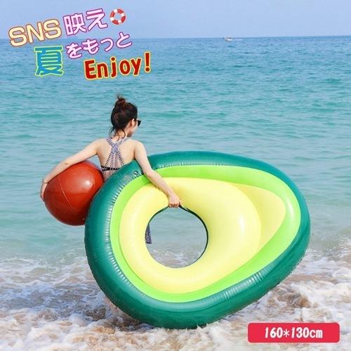 浮き輪 フロート ジャンボフロート アウトドア ビーチグッズ 大人 大型 アボカド 空気入れ プールフロート プール 海 海水浴 おもちゃ 水遊び 水 あそび 夏休み Y シルキロード 通販 Yahoo ショッピング