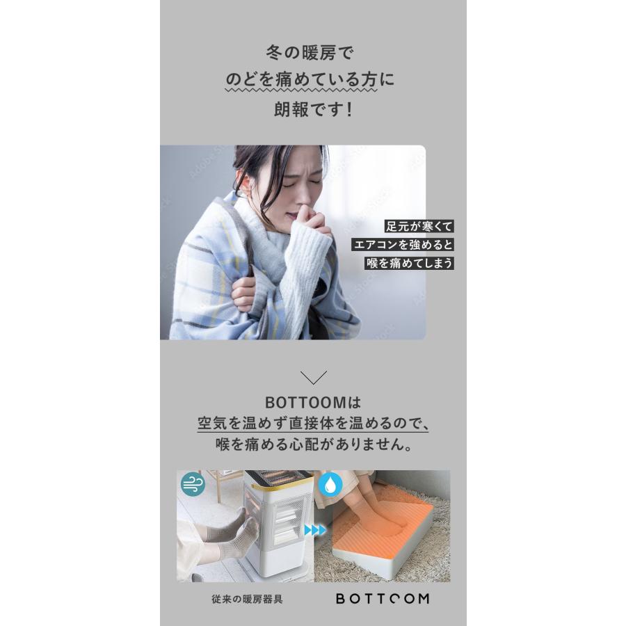 【あしもと岩盤浴 BOTTOOM】足もと暖房 BOTTOOM（バトゥーム） 足もと岩盤浴 -の商品詳細 | 蔦屋書店