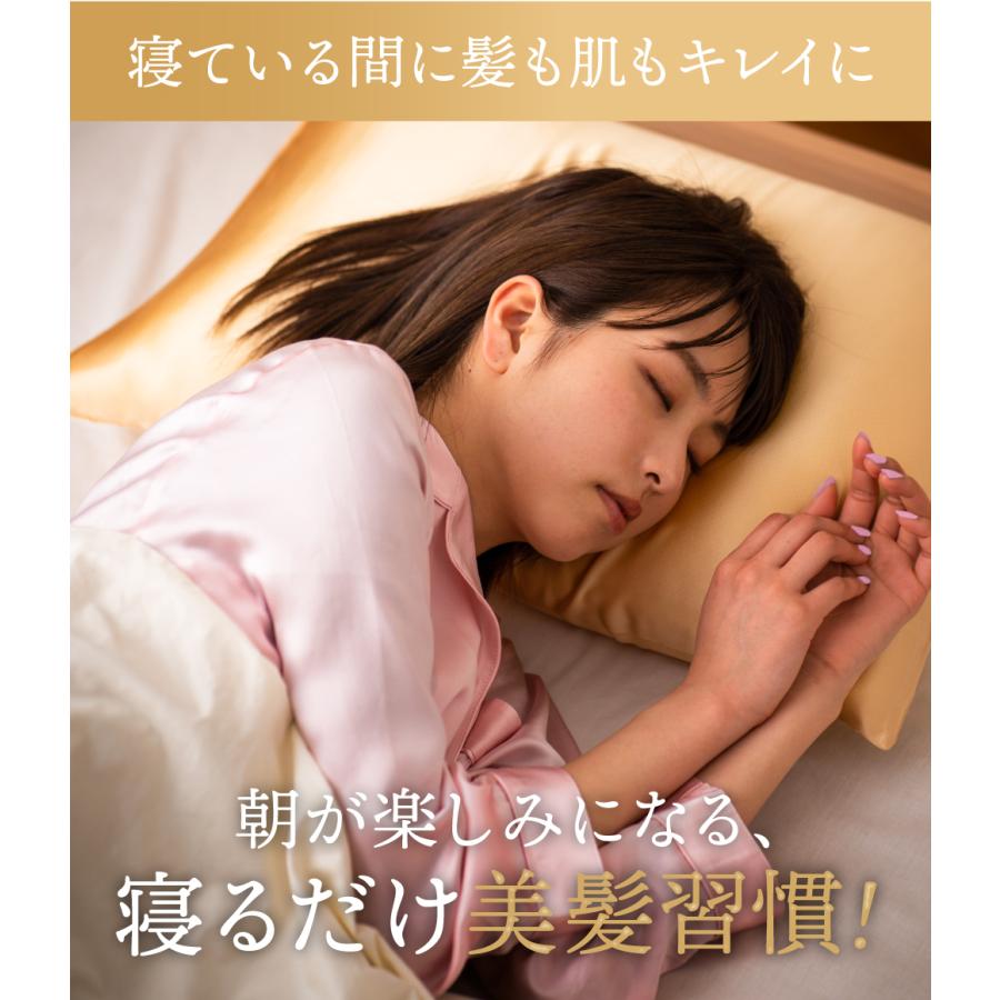 silkTo 枕カバー シルク 100% シルク枕カバー 日本製 両面シルク 枕