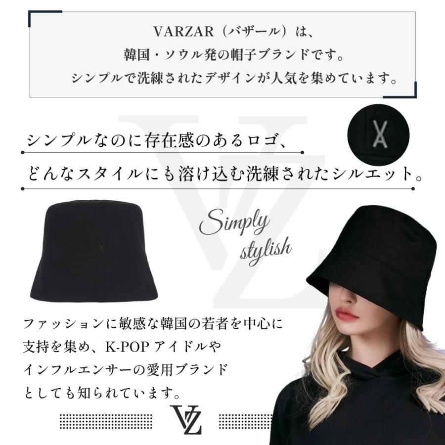 VARZAR（バザール） 【正規販売店】 バケットハット バケハ 深め ロゴ
