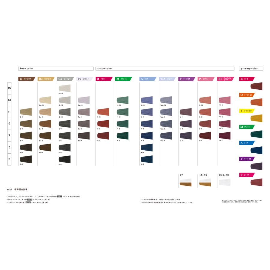 edol ルベル エドル シェードカラー レッド [R] 80g ヘアカラー1剤