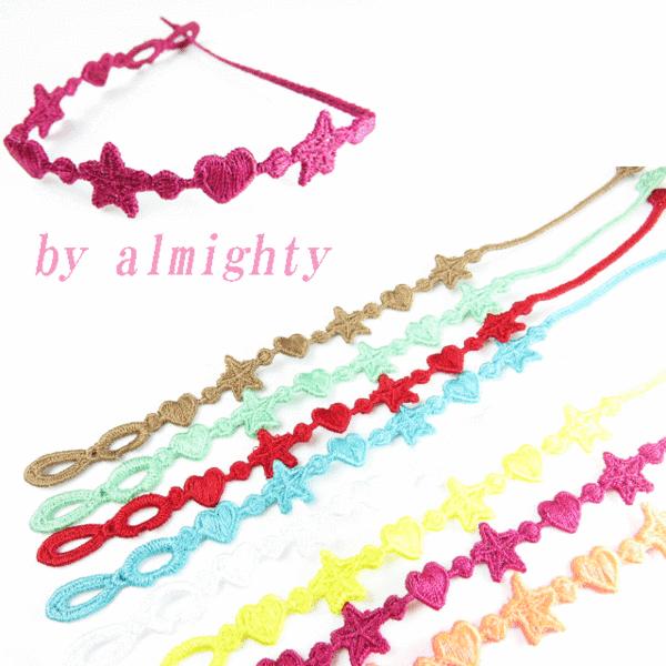 ブレスレット 型刺繍ブレスレット ミサンガ スター ハート ハンドメイド 海外セレブ愛用 芸能人愛用 Otbr 0002 シルバーアクセサリーalmighty 通販 Yahoo ショッピング