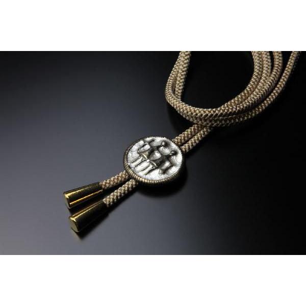 お洒落 Grt T7 原型製作帖佐美行 銀製ループタイ 縄文想 作家原型製作帖佐美行 銀製ループタイ 縄文想