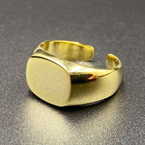 カレッジリング 印台リング 指輪 シルバー925 ゴールド |  | 02