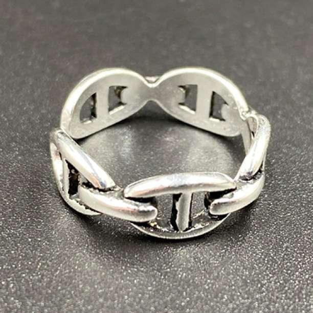 シルバー925 リング カレッジリング チェーン 指輪 シルバー |  | 02