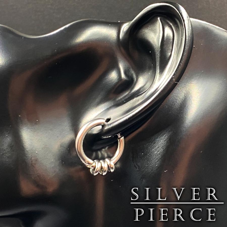 ピアス メンズ Cp30 おしゃれ シルバー シンプル スタッド フープピアス ブランド リング リングピアス 両耳 男性用 お中元 両耳