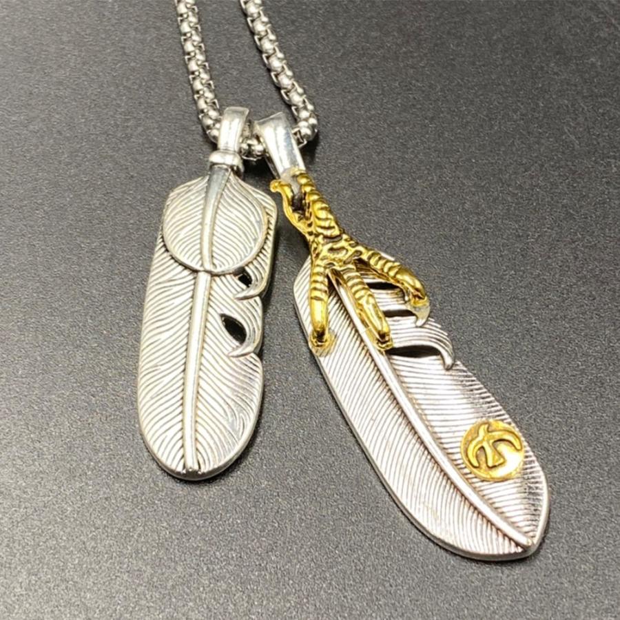 ネックレス フェザー シルバー アクセサリー メンズネックレス ネックレス フェザー シルバー アクセサリー メンズネックレス