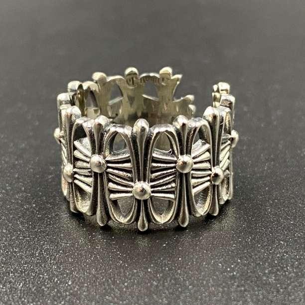 ノーブランド品 ダブルダガー+セメタリークロスリング　Sterlingセット ノーブランド品 ダブルダガー+セメタリークロスリング Sterling