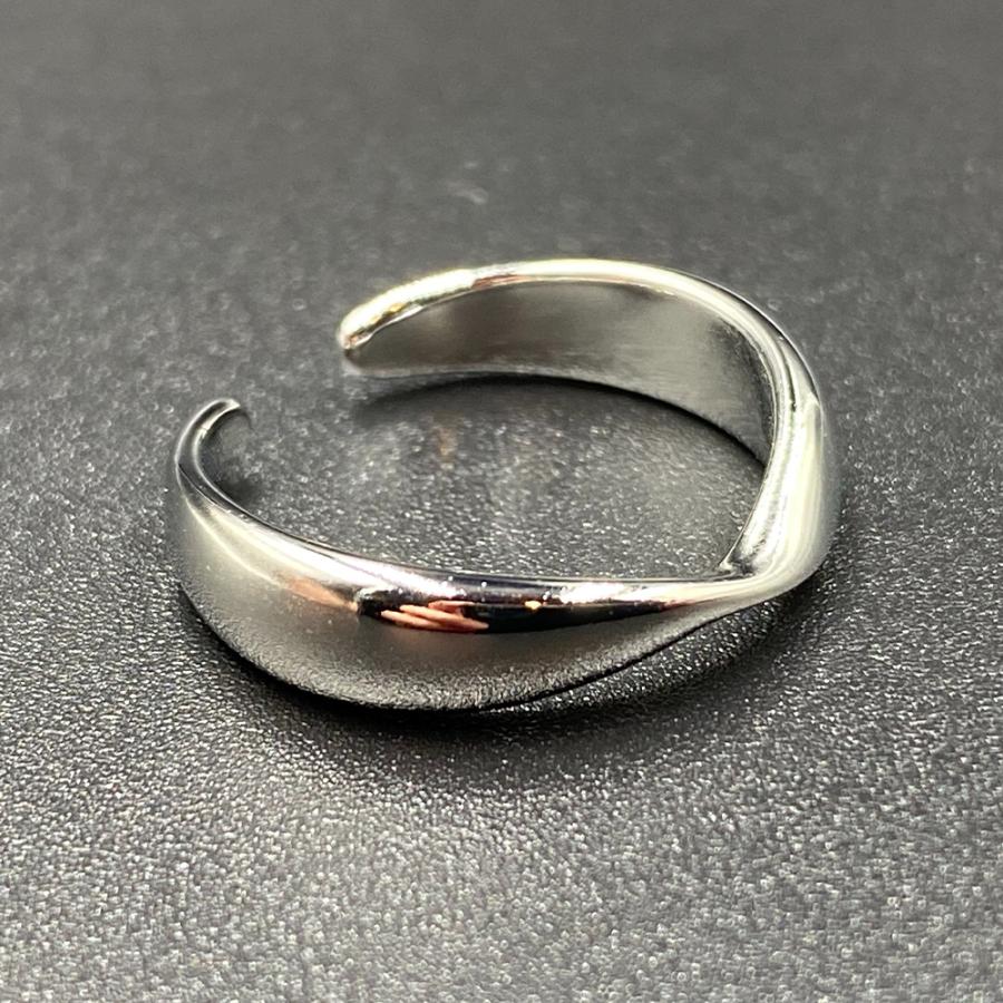 リング 男女兼用 指輪 シルバーリング シルバー925 フリーサイズ シンプル |  | 02