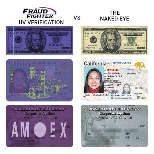 UV-4 手動式偽造検知器 紫外線 ブラックライト 紙幣真贋鑑定用 : 銀貨