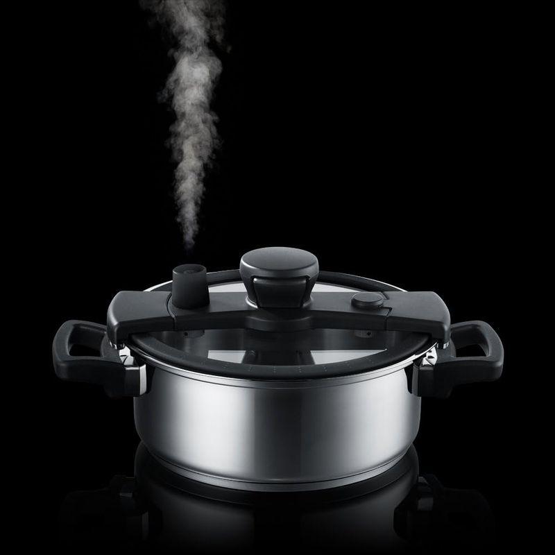 マイヤー(Meyer) 低圧力鍋 24cm 4.0L ステンレス ガラス蓋 IH