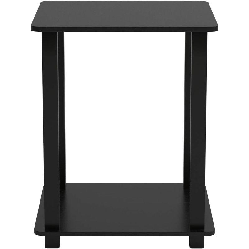 フリノ (Furinno) Simplistic シンプリスティック エンドテーブル エスプレッソ/ブラック 2台セット 幅40×高さ50×｜silver-knight-mart｜09