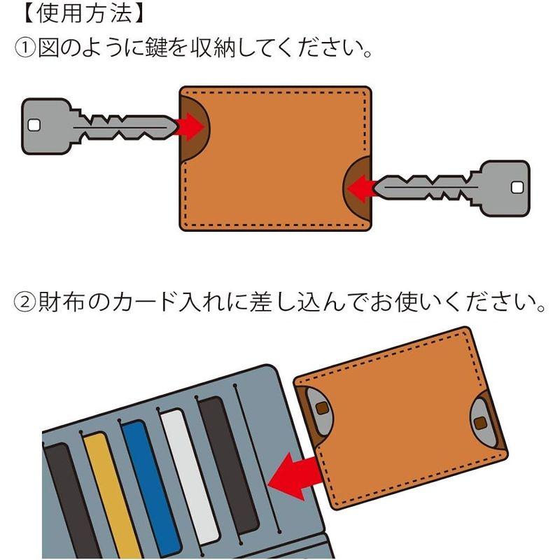 サイプラス ココカギ (ブラック) 財布に入るカード型キーケース 予備キー保管｜silver-knight-mart｜04