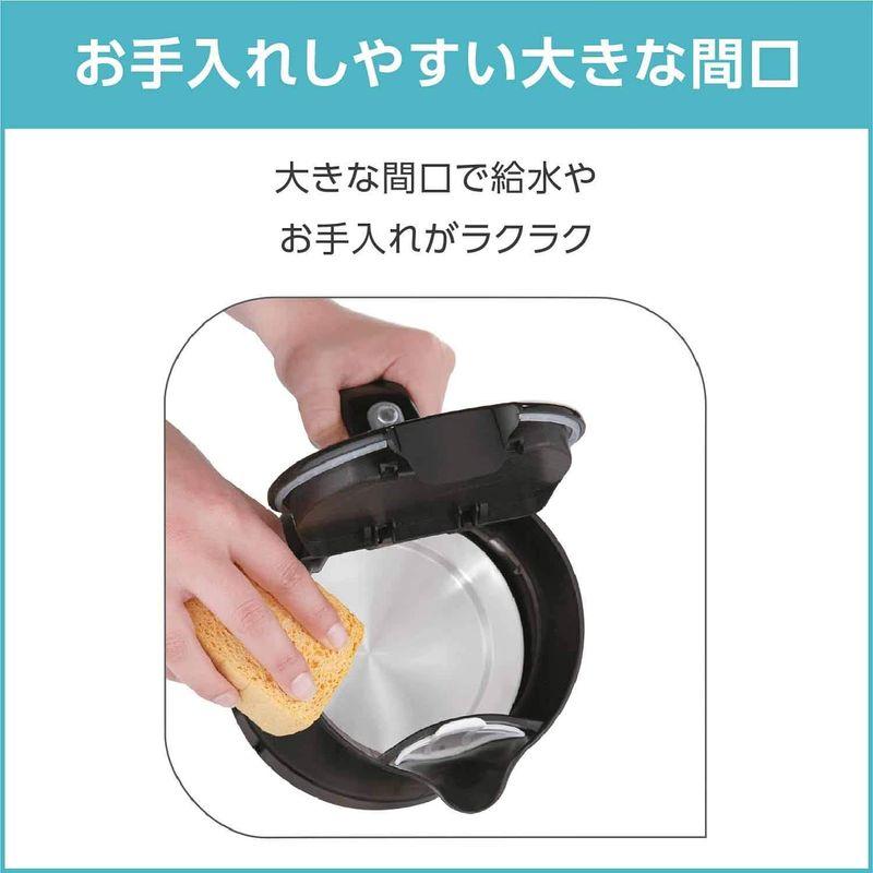 ティファール ケトル 1.2L ジャスティンプラス カカオブラック たっぷり 空焚き防止 自動電源OFF 湯沸かし KO3408JP｜silver-knight-mart｜05