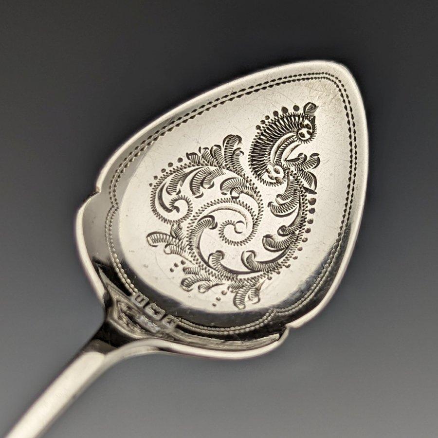 1912年 英国アンティーク 純銀（925シルバー） ジャムスプーン＆バター