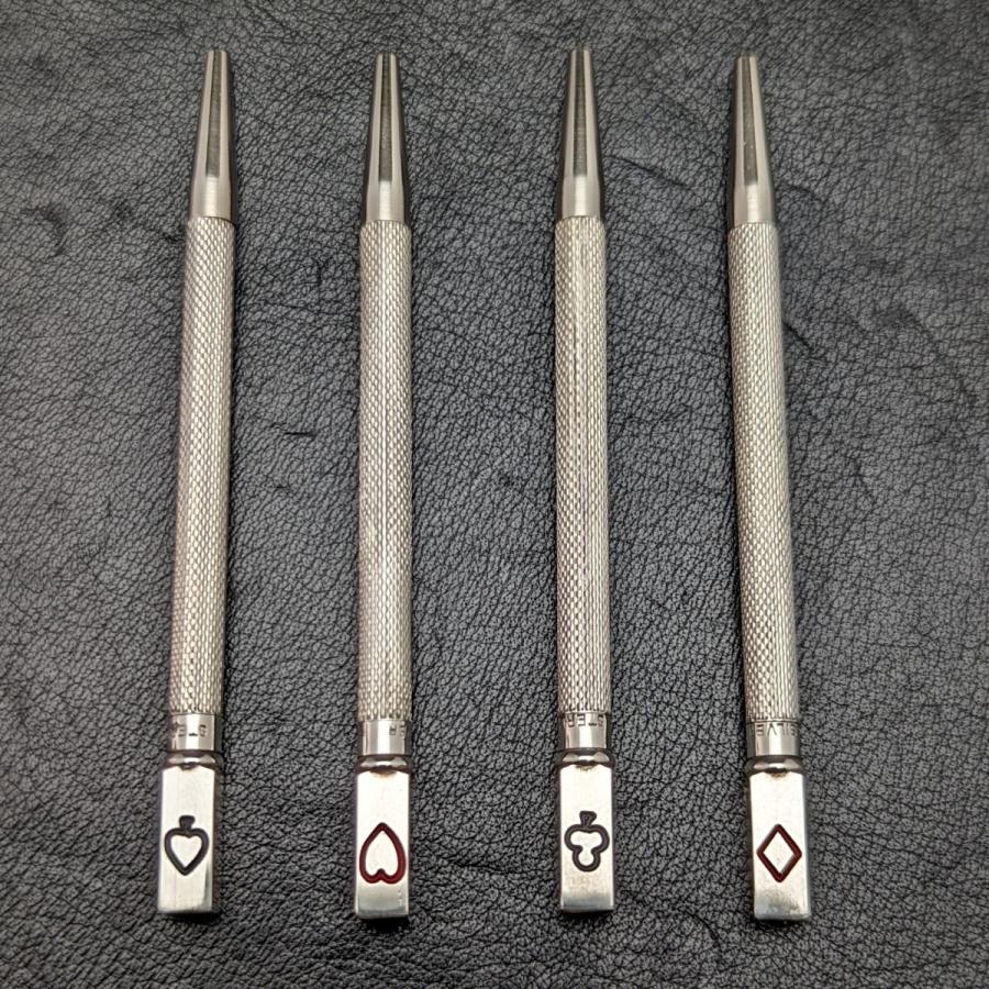 ヴィンテージ 純銀(925シルバー) 推進式ペンシル 4本セット ヴィンテージ 純銀(925シルバー) 推進式ペンシル 4本セット