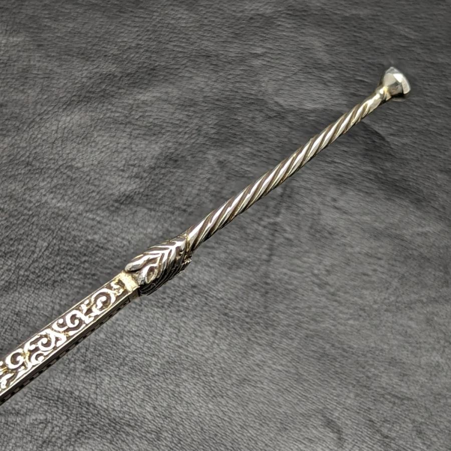 ☆関税込☆1902年 英国アンティーク 純銀製 大型アノイティングスプーン 93g☆大人気☆