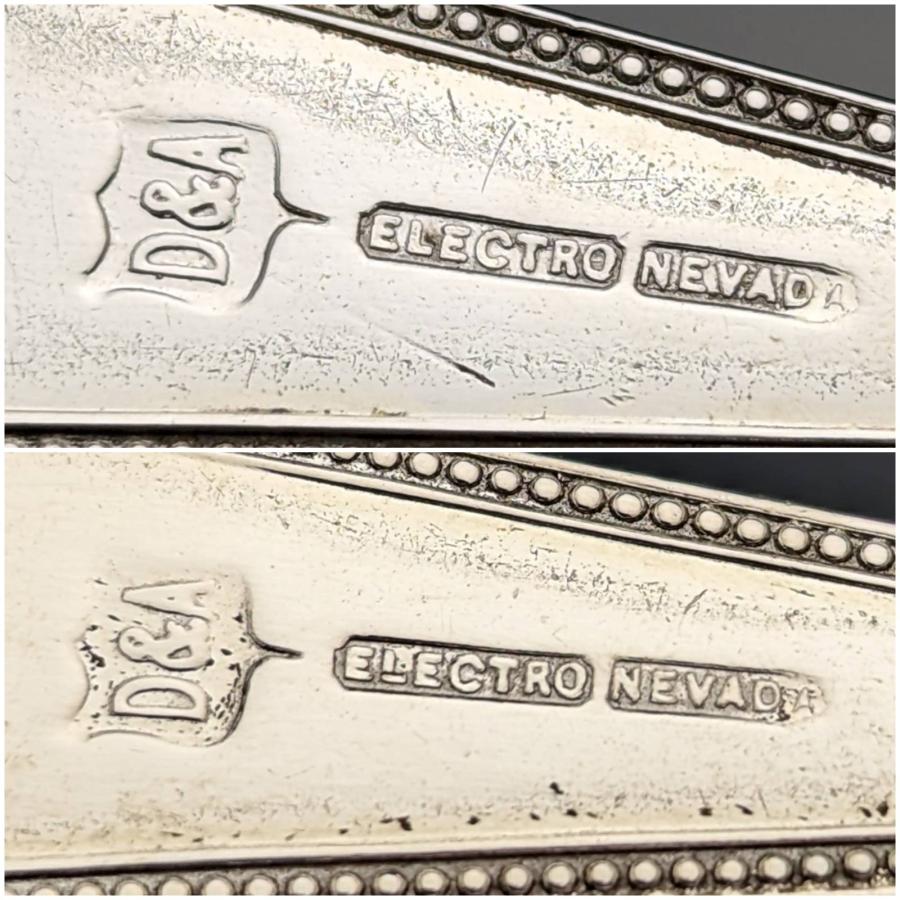 1890年頃 英国アンティーク シルバープレート製 ジャムスプーンペア