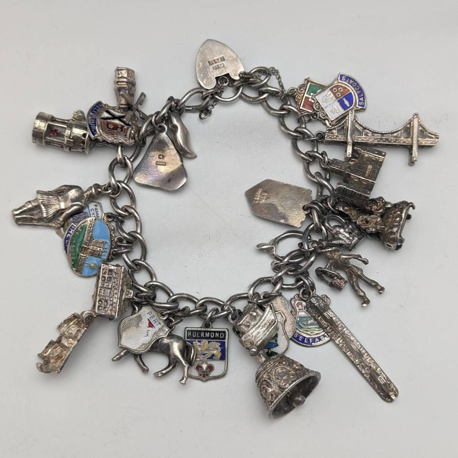 英国ヴィンテージ シルバー チャームブレスレット 75g 173930657SILVERLUG 通販 Yahoo!ショッピング