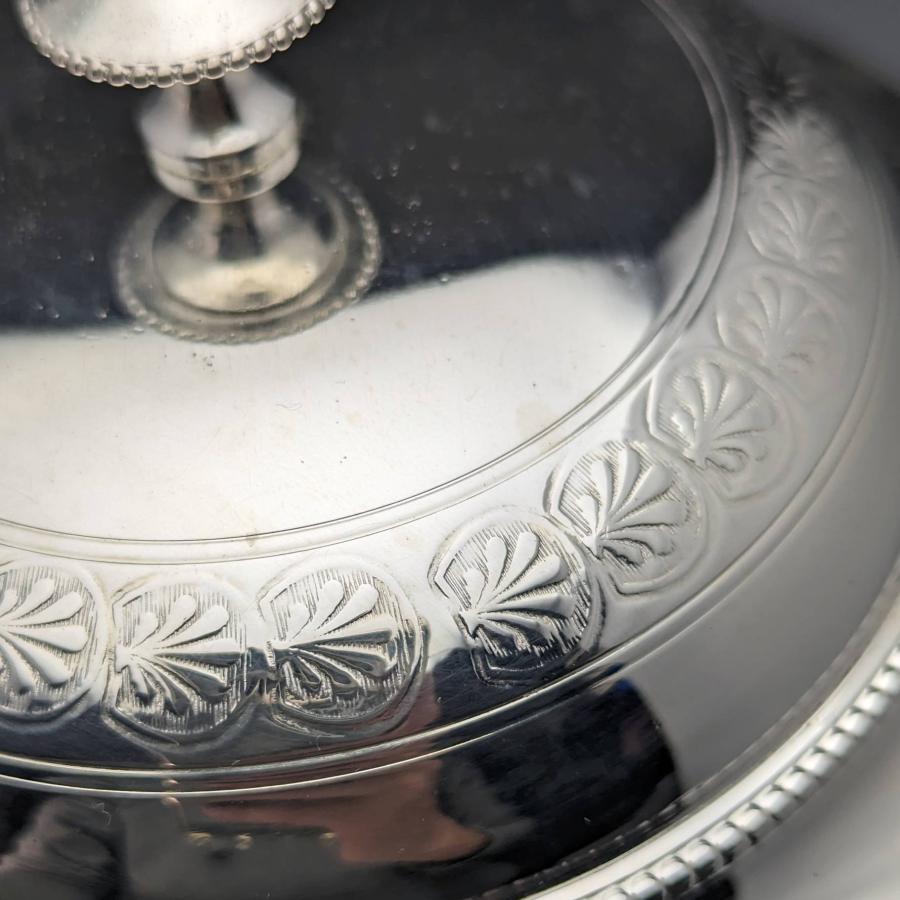 1896年頃 英国アンティーク シルバープレート製 ビスケットバレル