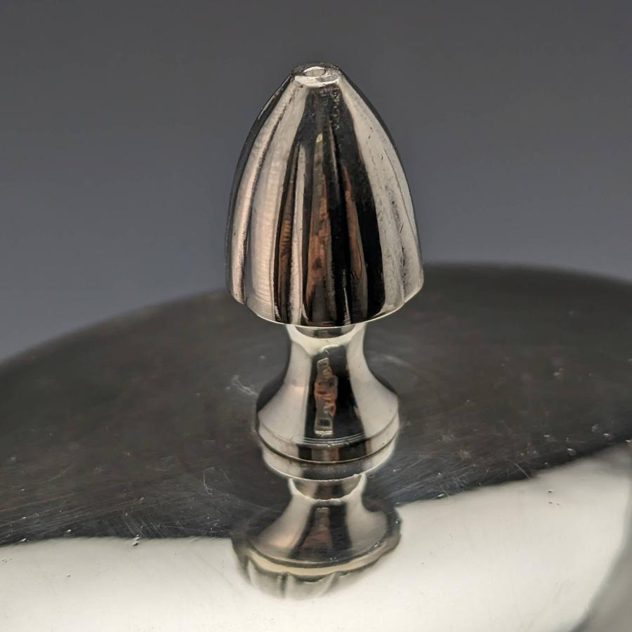 英国ヴィンテージ シルバープレート製 ビスケットバレル