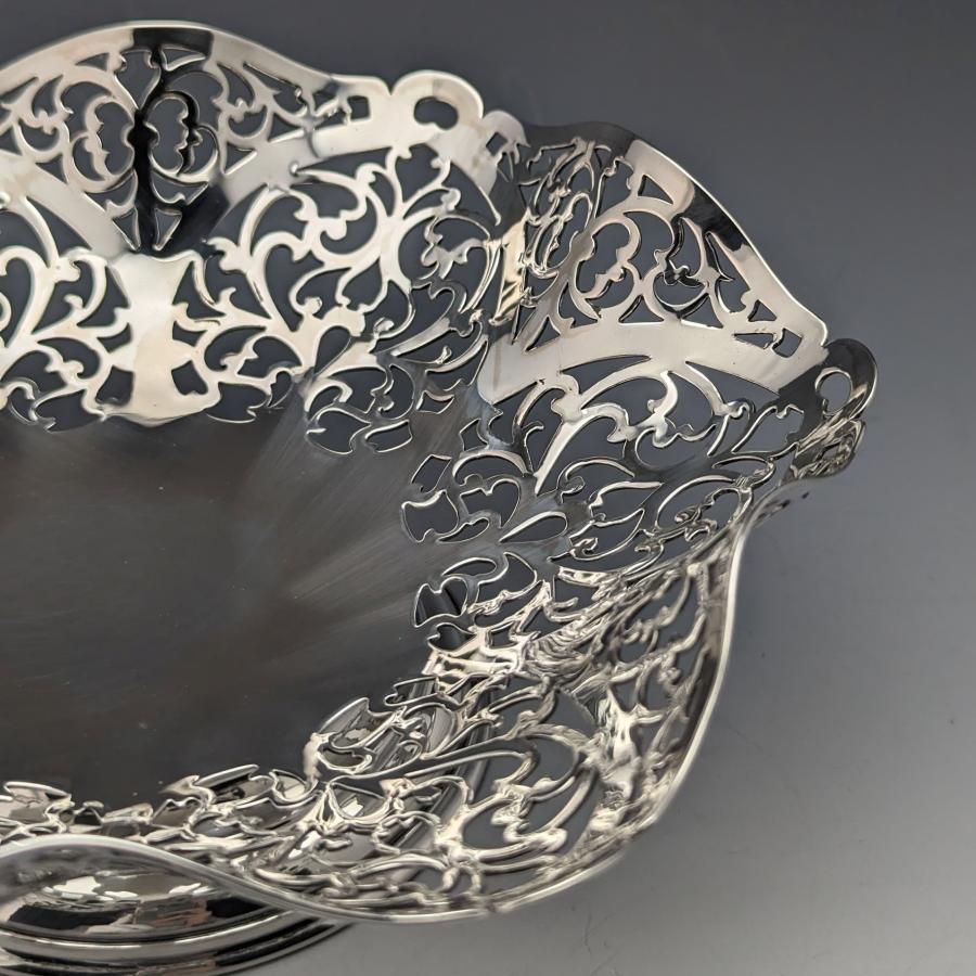 1967年頃 英国ヴィンテージ 純銀製 コンポート/タッツァ 218g R Hodd & Son 1967年頃 英国ヴィンテージ 純銀製 コンポート/タッツァ 218g R