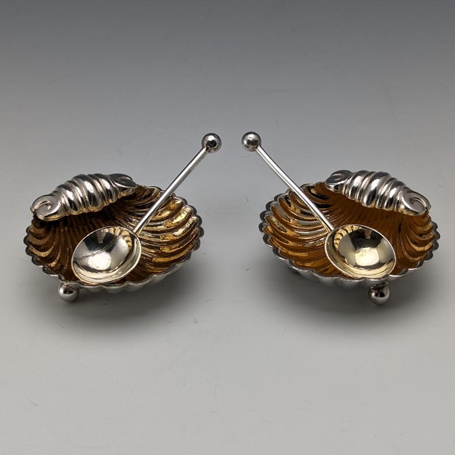 1910年頃 英国アンティーク シルバープレート製 調味料入れセット