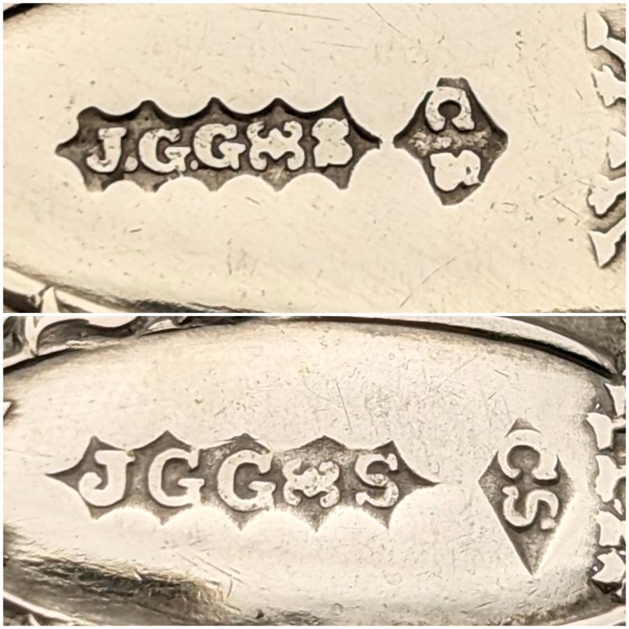 英国アンティーク シルバープレート フィッシュカトラリー6ペアセット J.G. Graves 英国アンティーク シルバープレート フィッシュカトラリー6ペア