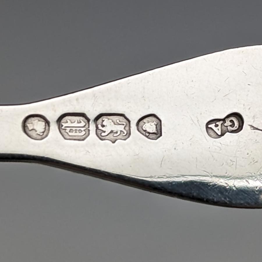 1850年 英国アンティーク 純銀製 ティーキャディースプーン Chawner&amp;Co 1850年 英国アンティーク 純銀製 ティーキャディースプーン