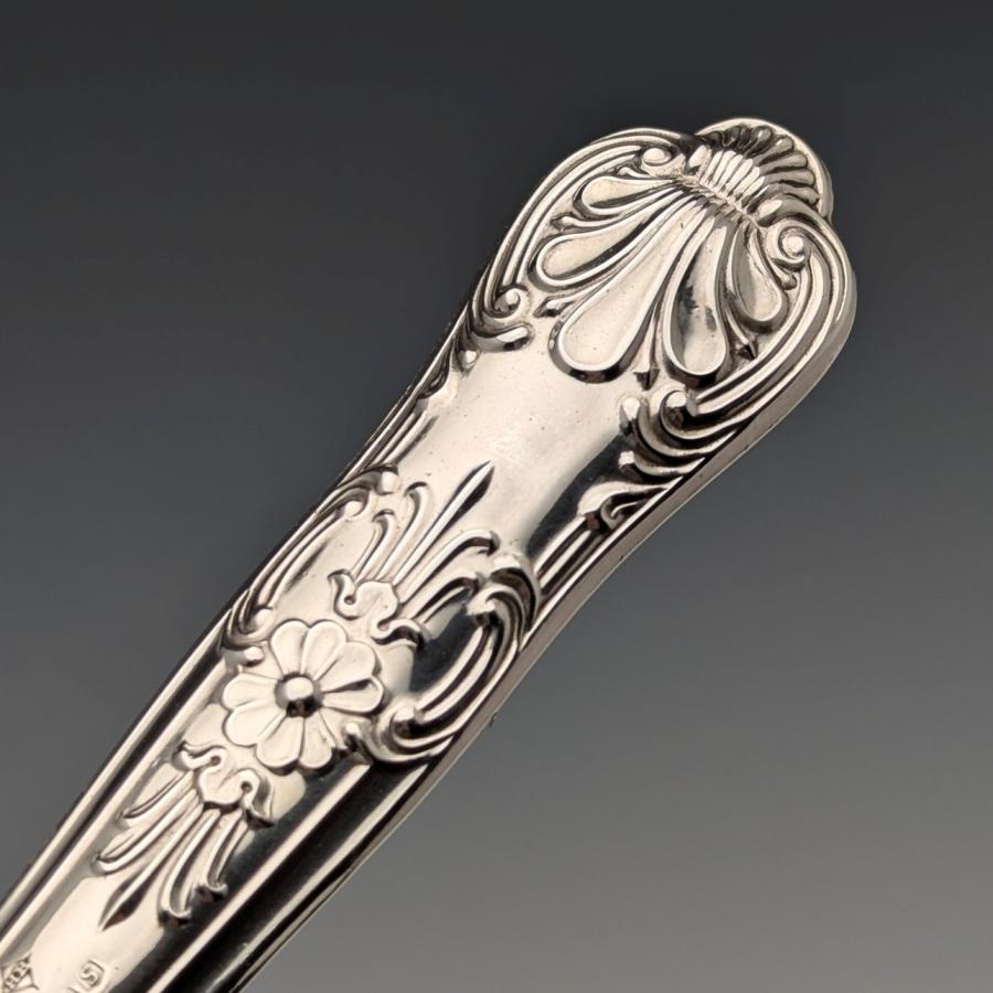 【Harrison Bros】 【純銀ハンドル】キングスパターン ティーナイフ Harrison Bros】 【純銀ハンドル】キングスパターン ティーナイフ