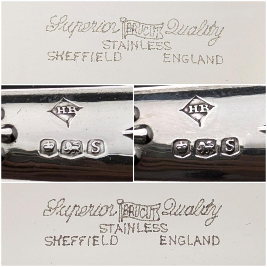 1960年 英国ヴィンテージ 純銀製ハンドル ケーキスライサー＆ブレッド