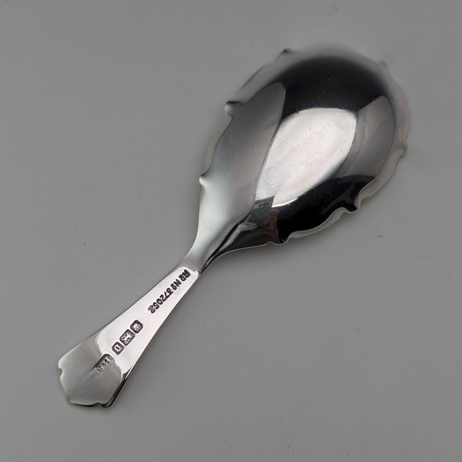 1906年 英国アンティーク 純銀製 ティーキャディースプーン Atkin