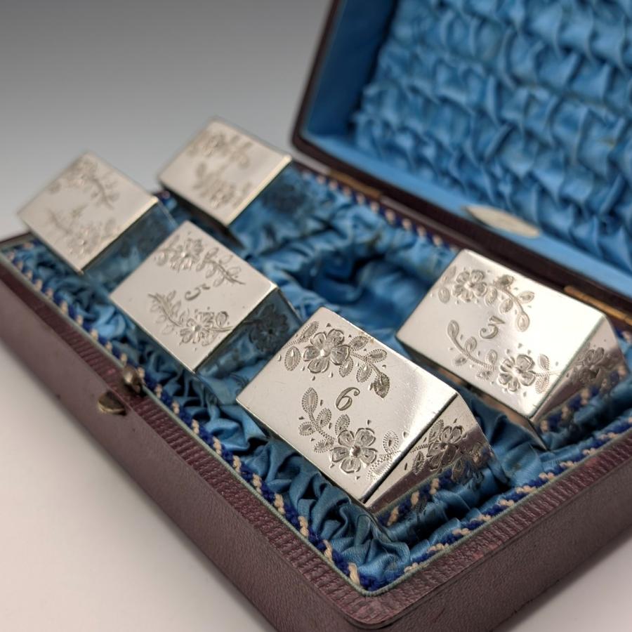 1900年頃 英国アンティーク シルバープレート製 ナプキンリング
