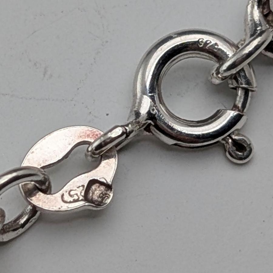 ヴィンテージ 純銀製展開式フォトペンダント 純銀極太ネックレス