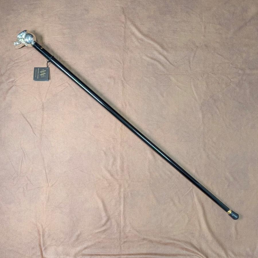 【新品】イタリア製 純銀製 パロットヘッドハンドル シャフト ステッキ 杖 94cm イタリア製 純銀製 パロットヘッドハンドル シャフト ステッキ